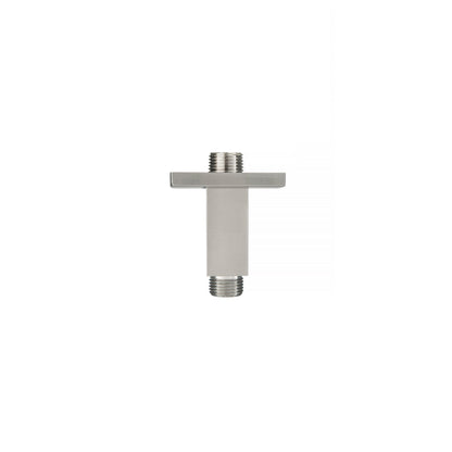 Flusso Faucets Serie 160 2" Brushed Nickel PVD Solid Brass Ceiling-Mounted Shower Arm With Adjustable Sliding Flange