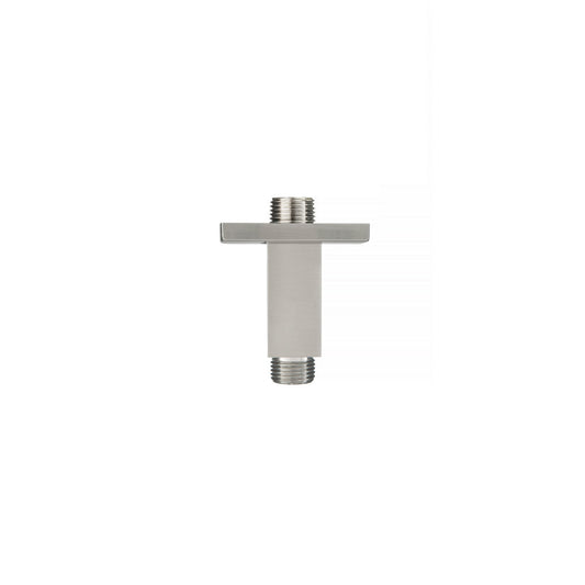Flusso Faucets Serie 160 2" Brushed Nickel PVD Solid Brass Ceiling-Mounted Shower Arm With Adjustable Sliding Flange