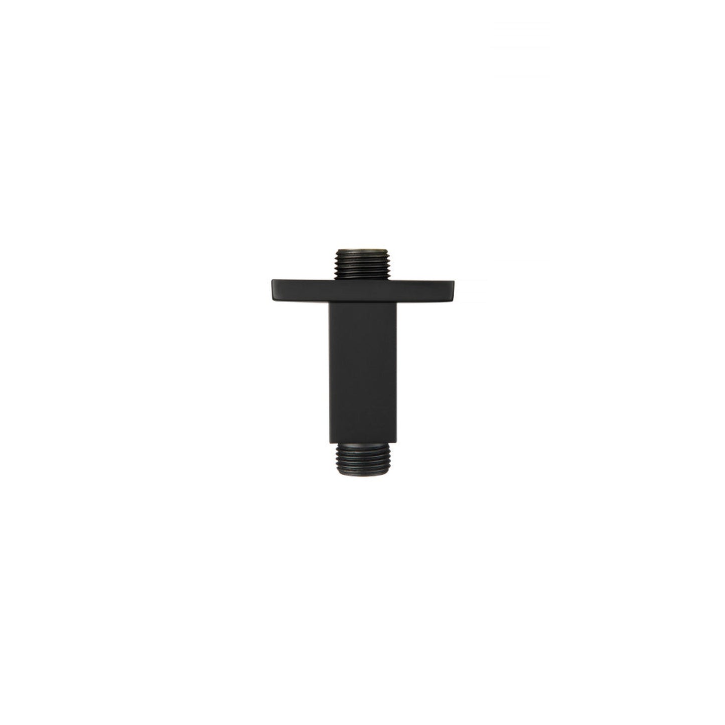 Flusso Faucets Serie 160 2" Matte Black Solid Brass Ceiling-Mounted Shower Arm With Adjustable Sliding Flange