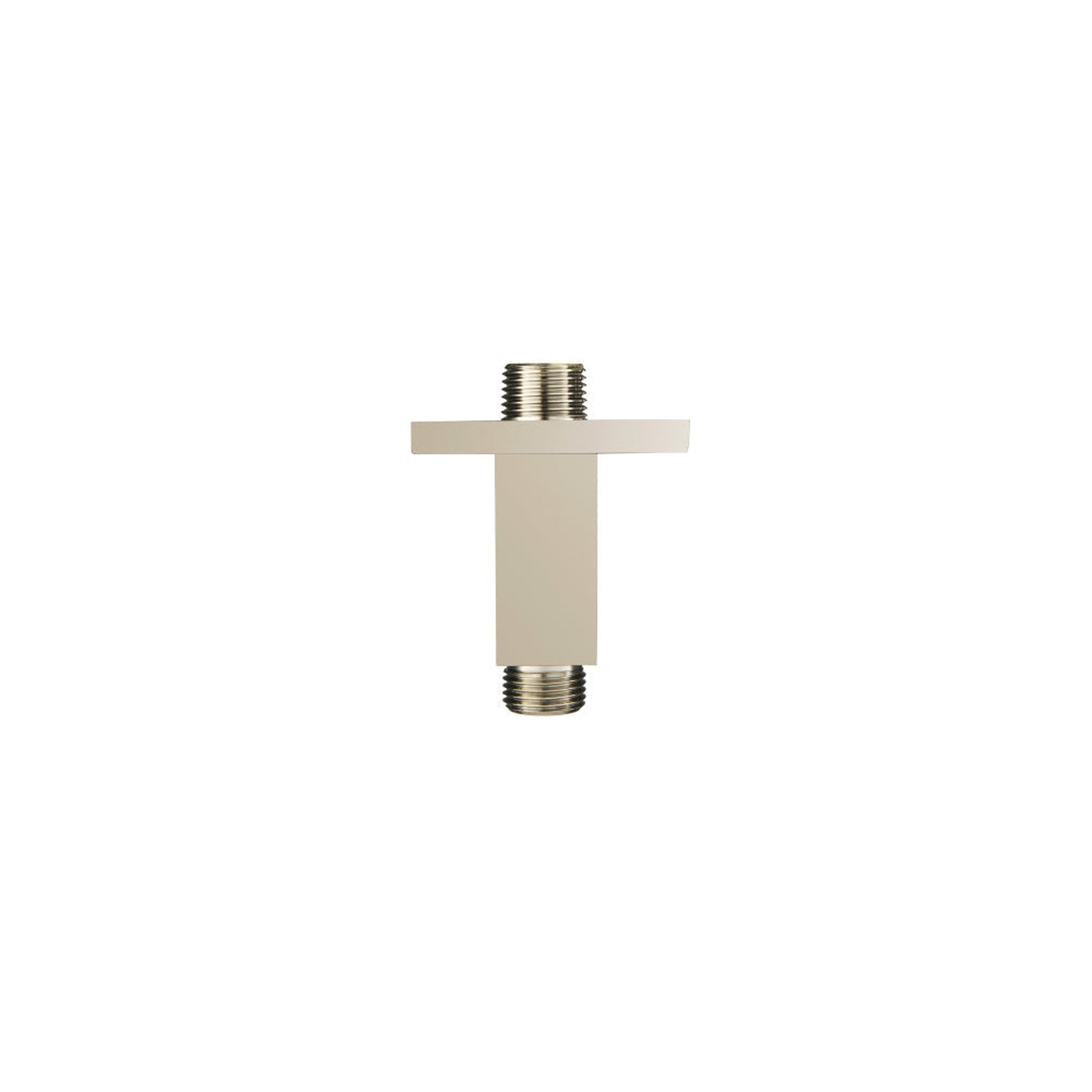 Flusso Faucets Serie 160 2" Polished Nickel PVD Solid Brass Ceiling-Mounted Shower Arm With Adjustable Sliding Flange