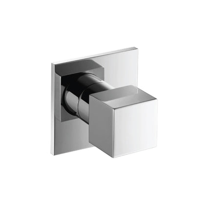 Flusso Faucets Serie 160 3" Matte Black Wall Mounted Shower Faucet Trim With 0.75" Single-Output NPT Female Connection Volume Control Valve