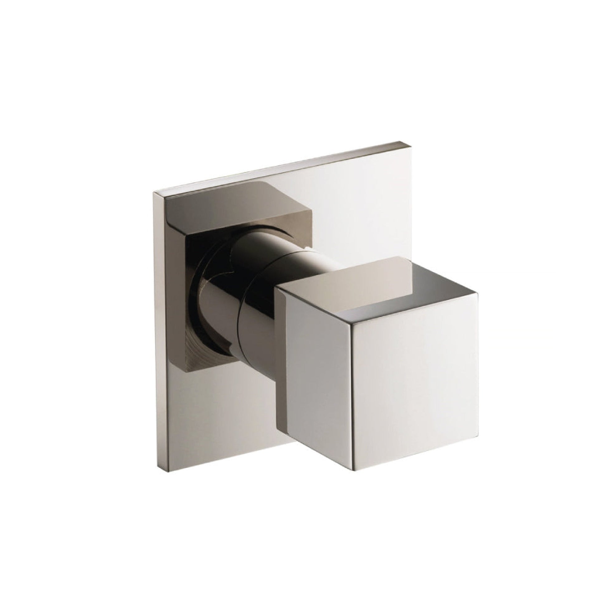 Flusso Faucets Serie 160 3" Polished Nickel PVD Wall Mounted Shower Faucet Trim With 0.75" Single-Output NPT Female Connection Volume Control Valve
