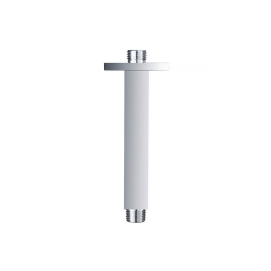 Flusso Faucets Serie 160 6" Chrome Solid Brass Ceiling-Mounted Shower Arm With Adjustable Sliding Flange
