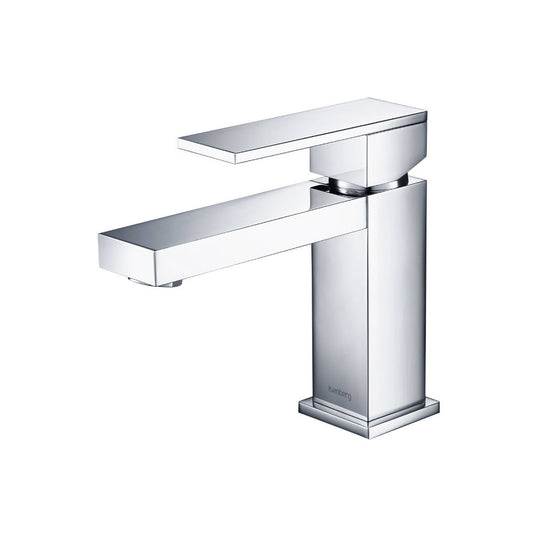 Flusso Faucets Serie 160 6" Single-Hole Polished Nickel PVD Deck-Mounted Bathroom Sink Faucet With Pop-Up Drain
