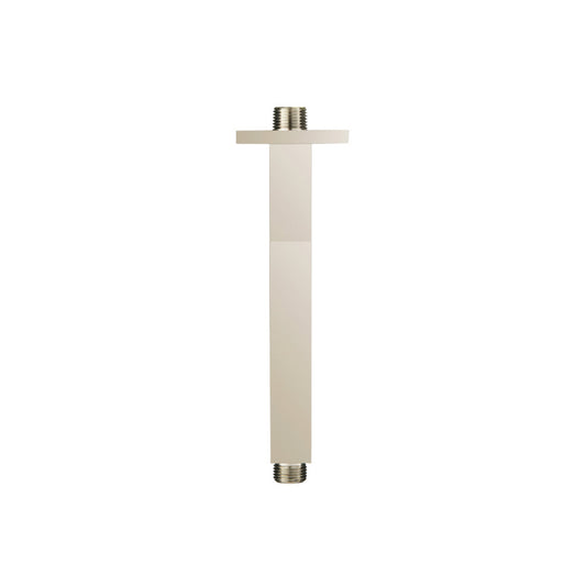 Flusso Faucets Serie 160 8" Satin Brass PVD Solid Brass Ceiling-Mounted Shower Arm With Adjustable Sliding Flange