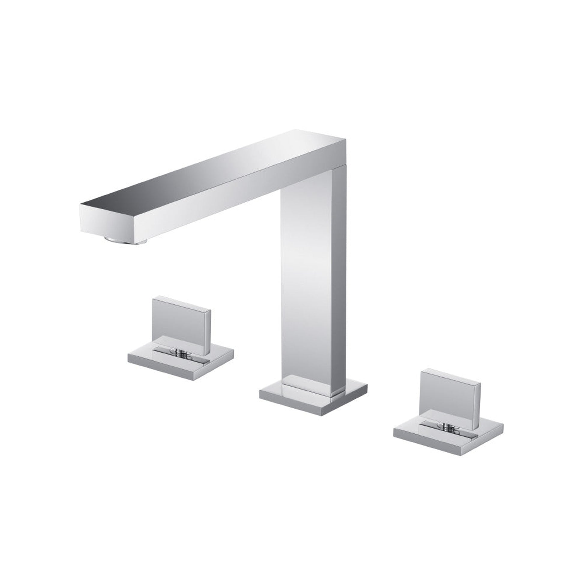 Flusso Faucets Serie 160 8" Three-Hole Chrome Solid Brass Deck-Mounted Roman Bathtub Faucet