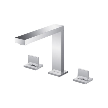 Flusso Faucets Serie 160 8" Three-Hole Chrome Solid Brass Deck-Mounted Roman Bathtub Faucet