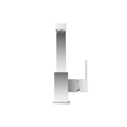 Flusso Faucets Serie 160 9" Single-Hole Matte Black Solid Brass Deck-Mounted Bathroom Bar Sink Faucet With Swivel Spout