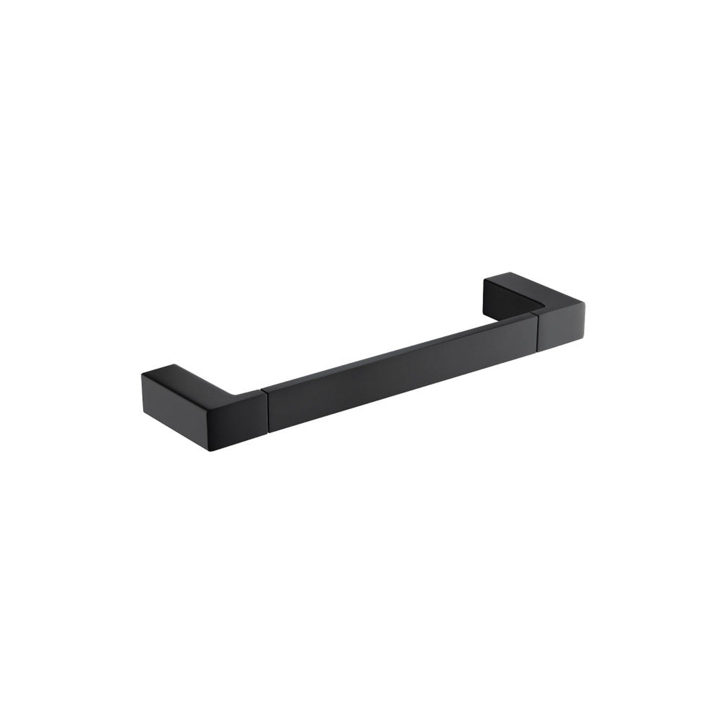 Flusso Faucets Serie 196 11" Mini Matte Black Solid Brass Wall-Mounted Bathroom Towel Bar