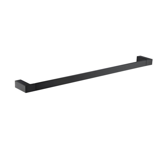 Flusso Faucets Serie 196 24" Matte Black Solid Brass Wall-Mounted Bathroom Towel Bar