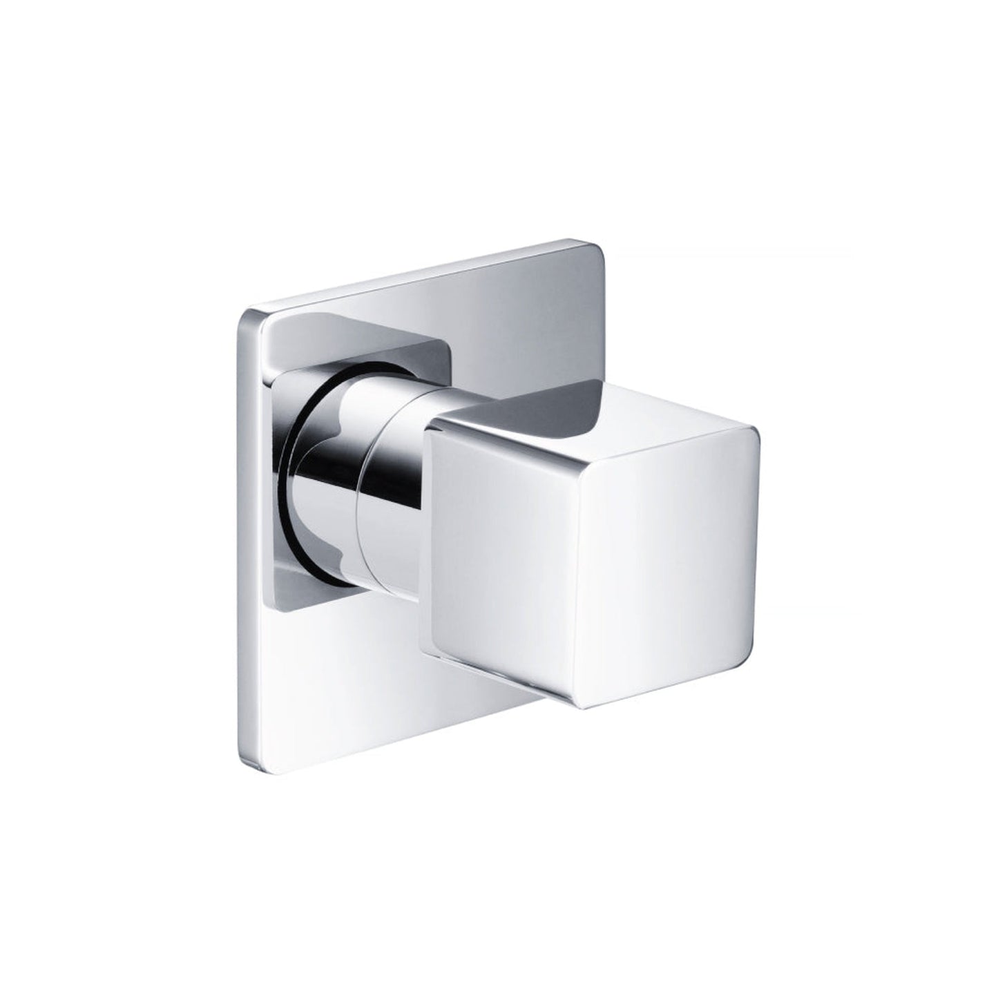 Flusso Faucets Serie 196 3" Chrome Wall Mounted Shower Faucet Trim With 0.75" Single-Output NPT Female Connection Volume Control Valve
