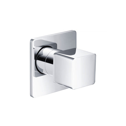 Flusso Faucets Serie 196 3" Chrome Wall Mounted Shower Faucet Trim With 0.75" Single-Output NPT Female Connection Volume Control Valve