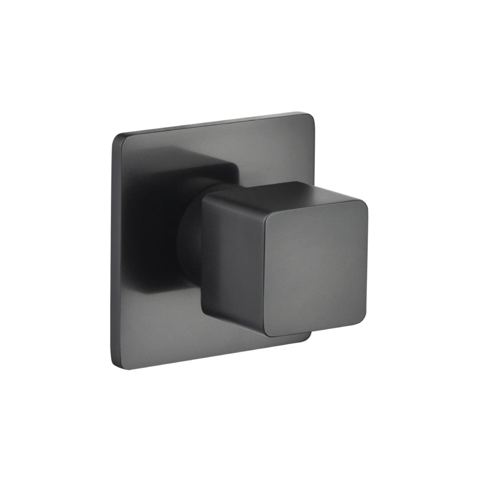 Flusso Faucets Serie 196 3" Matte Black Wall Mounted Shower Faucet Trim With 0.75" Single-Output NPT Female Connection Volume Control Valve