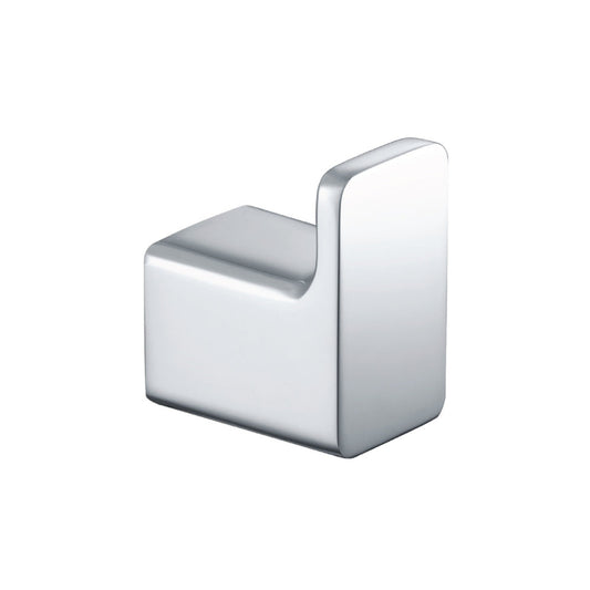 Flusso Faucets Serie 196 Brushed Nickel PVD Solid Brass Wall-Mounted Bathroom Towel and Robe Hook