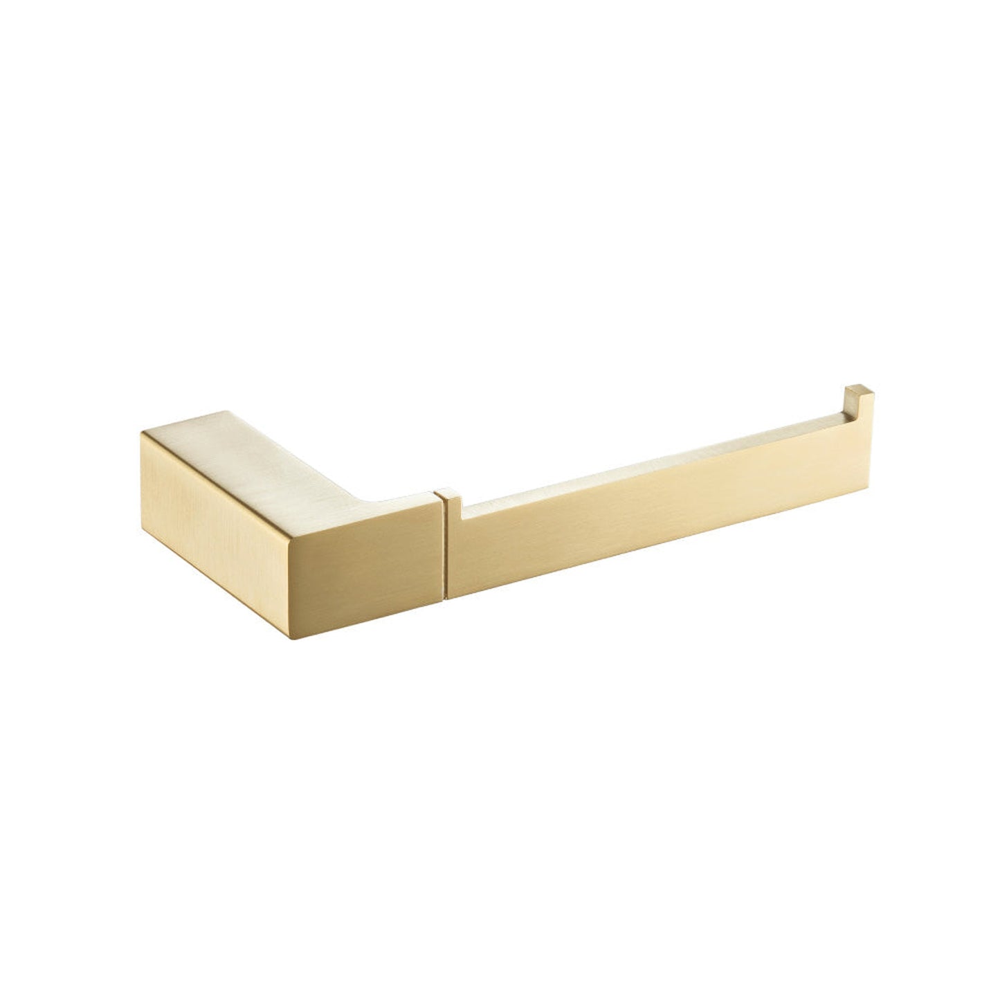 Flusso Faucets Serie 196 Satin Brass PVD Solid Brass Wall-Mounted Toilet Paper Holder