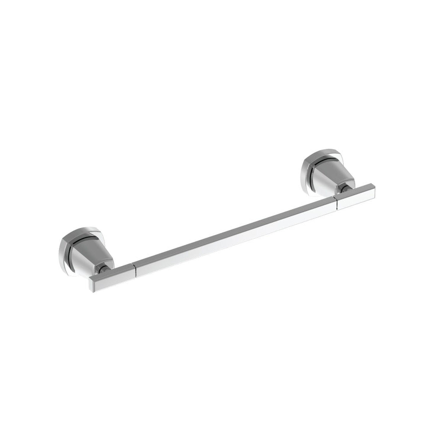 Flusso Faucets Serie 240 10" Mini Matte Black Solid Brass Wall-Mounted Bathroom Towel Bar