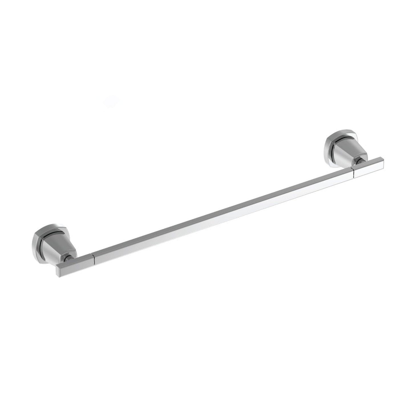 Flusso Faucets Serie 240 18" Brushed Nickel PVD Solid Brass Wall-Mounted Bathroom Towel Bar