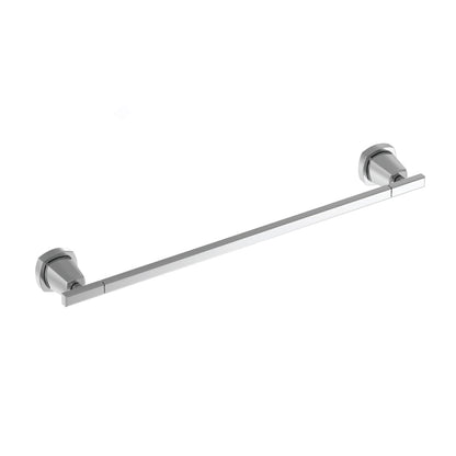 Flusso Faucets Serie 240 18" Matte Black Solid Brass Wall-Mounted Bathroom Towel Bar