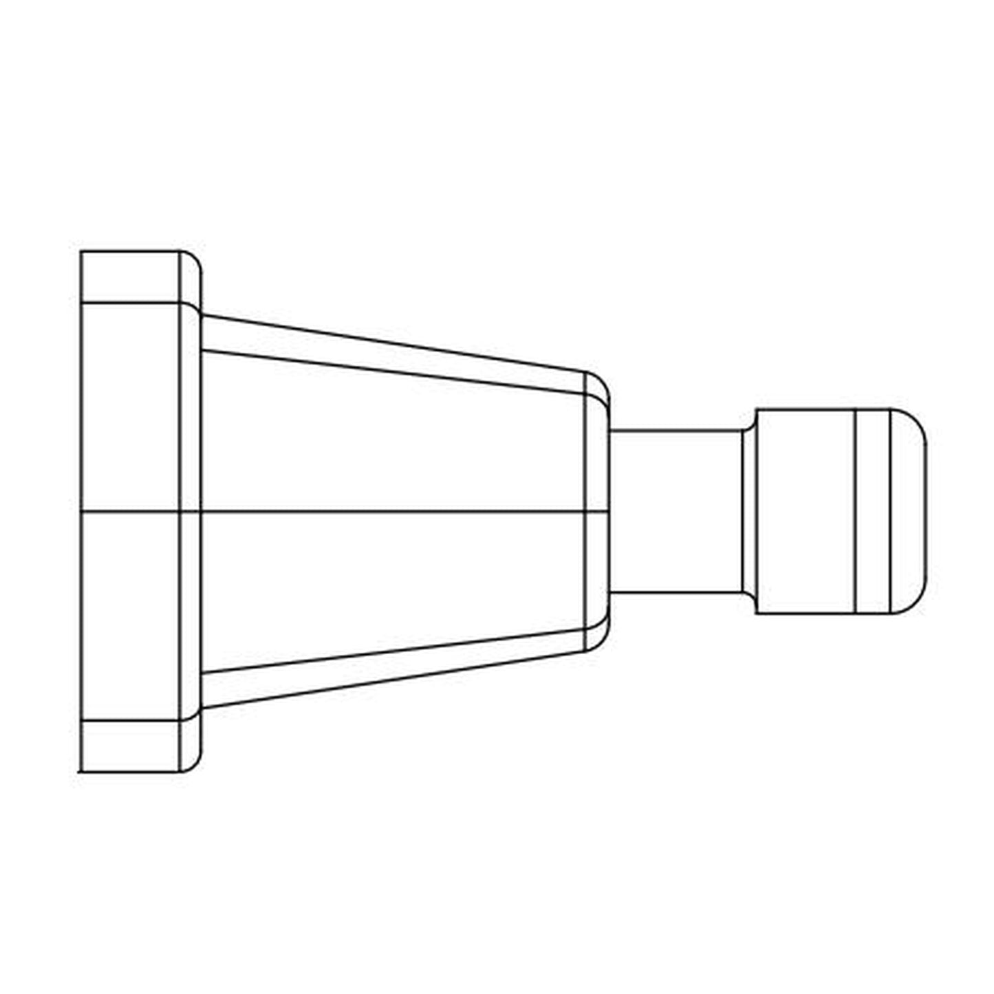 Flusso Faucets Serie 240 2" Matte Black Solid Brass Wall-Mounted Bathroom Towel and Robe Hook