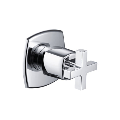 Flusso Faucets Serie 240 3" Chrome Wall Mounted Volume Control Shower Faucet Valve Trim