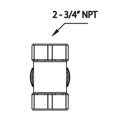 Flusso Faucets Serie 240 3" Matte Black Wall Mounted Shower Faucet Trim With 0.75" Single-Output NPT Female Connection Volume Control Valve