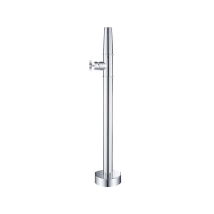 Flusso Faucets Serie 240 39" Chrome Freestanding Floor-Mounted Bathtub Filler With 0.75" NPT Connection Valve