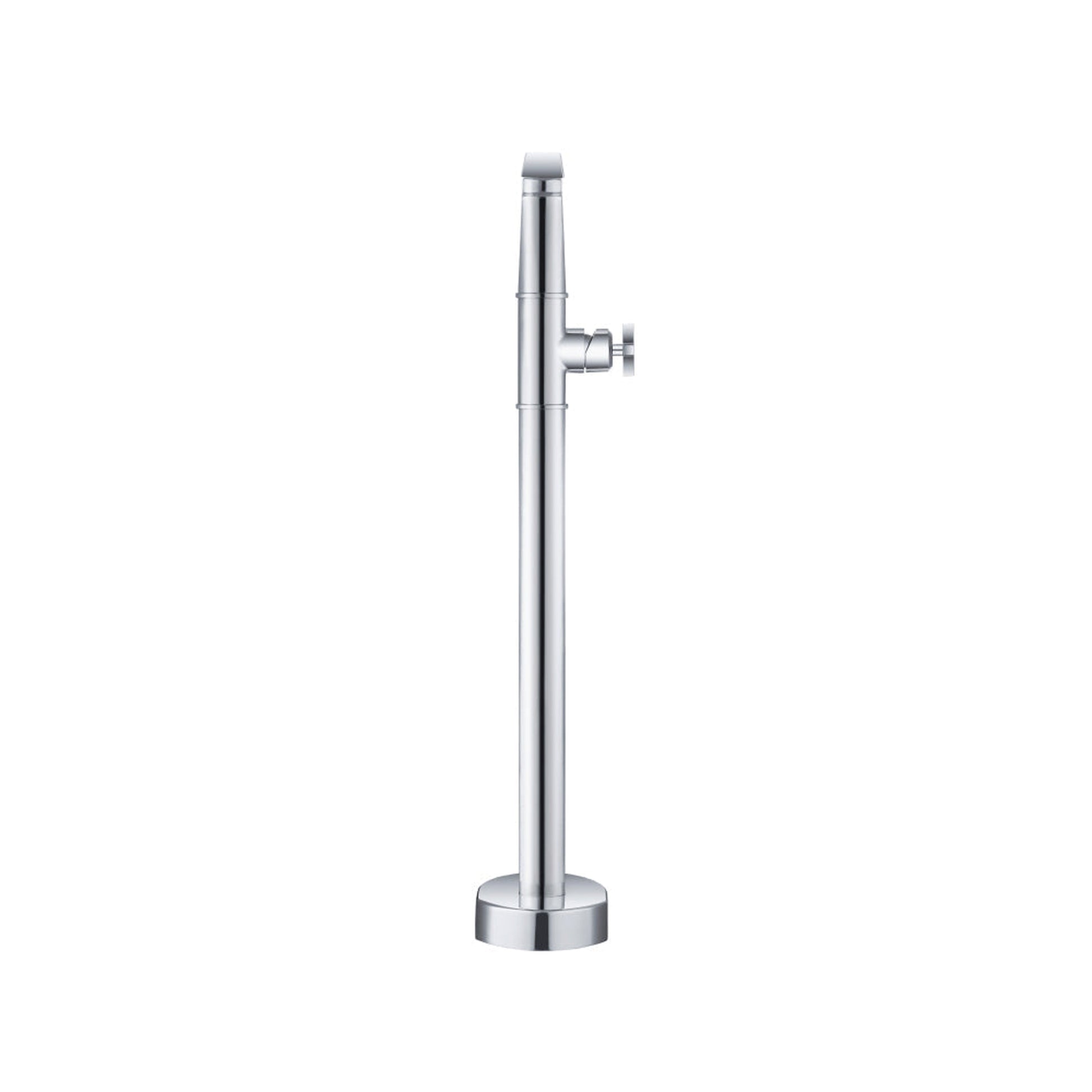 Flusso Faucets Serie 240 39" Matte Black Freestanding Floor-Mounted Bathtub Filler With 0.75" NPT Connection Valve
