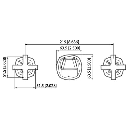 Flusso Faucets Serie 240 9" Three-Hole Matte Black Wall-Mounted Bathtub Faucet With 0.50" Rough-In Valve