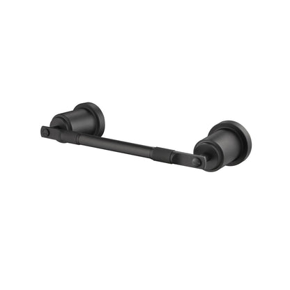 Flusso Faucets Serie 250 10" Mini Matte Black Solid Brass Wall-Mounted Bathroom Towel Bar