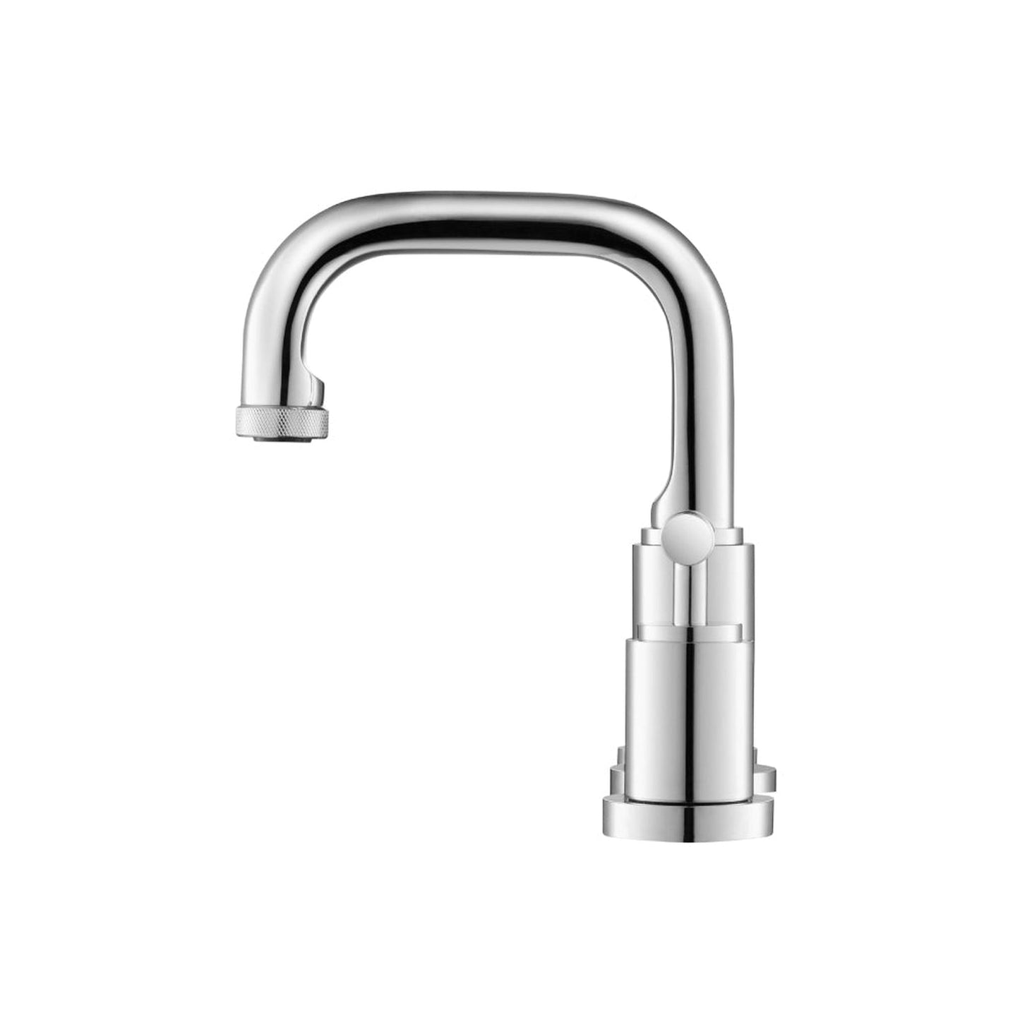 Flusso Faucets Serie 250 14" Three-Hole Chrome Solid Brass Deck-Mounted Widespread Bathroom Sink Faucet With Overflow Pop-Up Drain