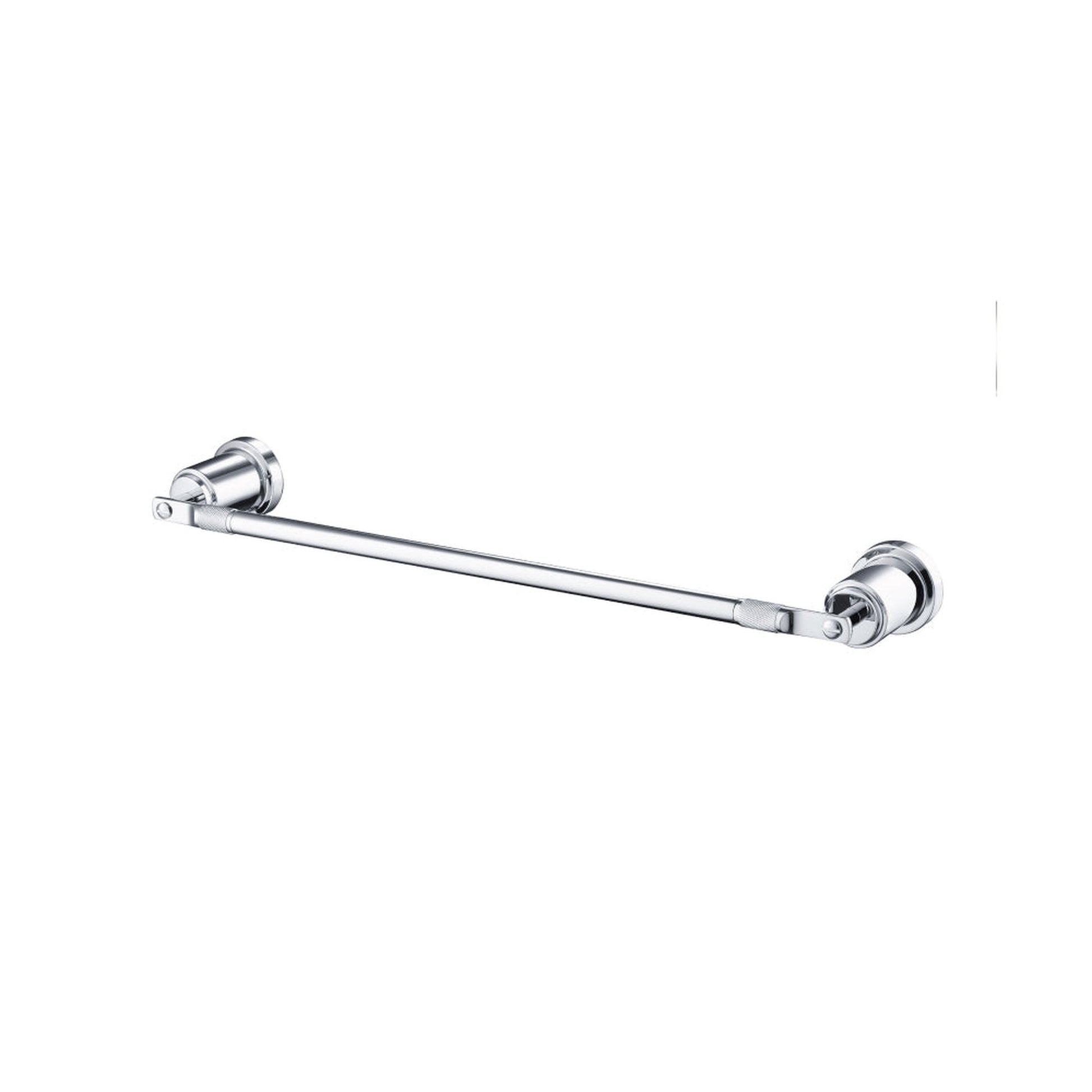 Flusso Faucets Serie 250 20" Chrome Solid Brass Wall-Mounted Bathroom Towel Bar