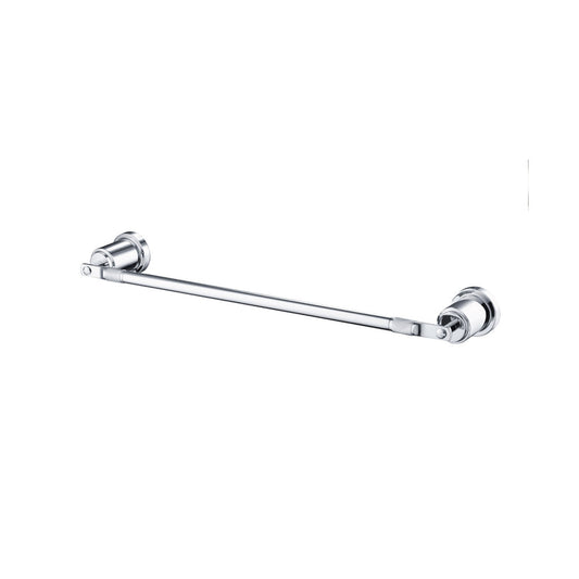 Flusso Faucets Serie 250 20" Chrome Solid Brass Wall-Mounted Bathroom Towel Bar