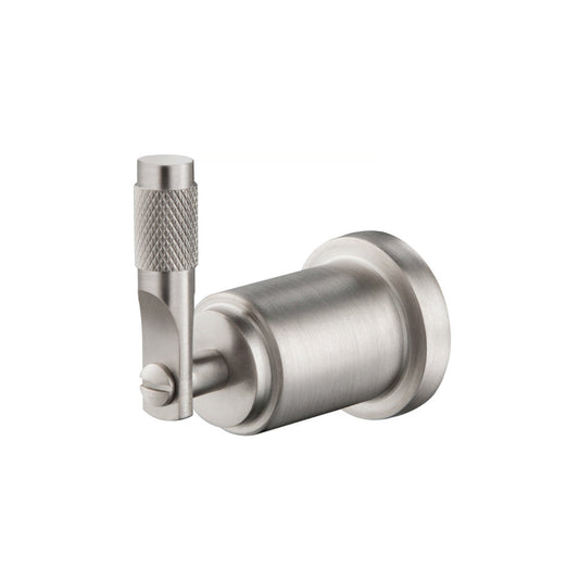 Flusso Faucets Serie 250 3" Brushed Nickel PVD Solid Brass Wall-Mounted Bathroom Towel and Robe Hook