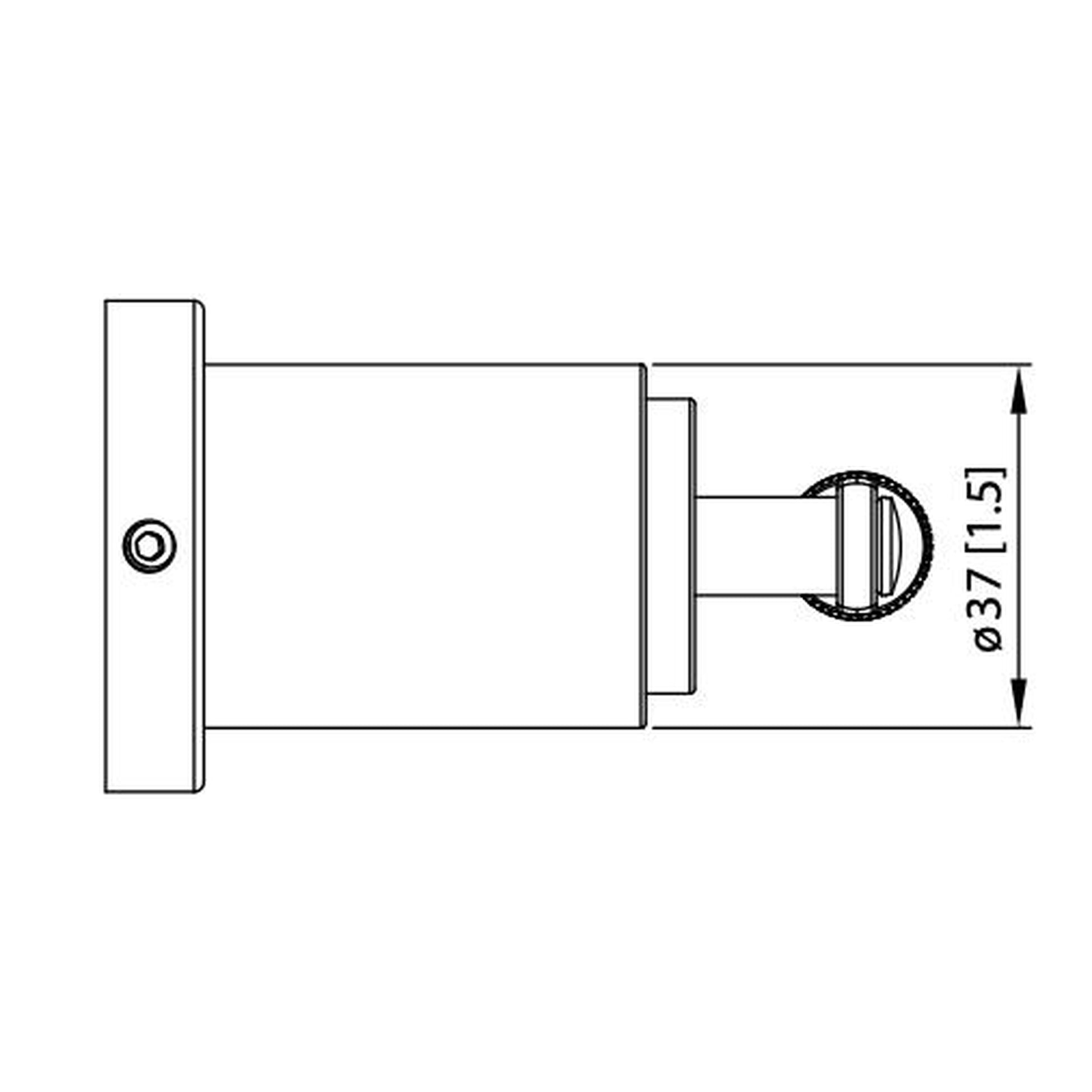 Flusso Faucets Serie 250 3" Chrome Solid Brass Wall-Mounted Bathroom Towel and Robe Hook