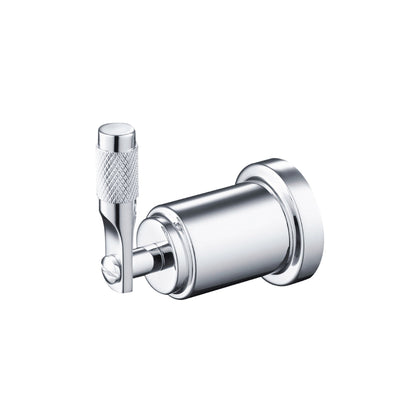 Flusso Faucets Serie 250 3" Chrome Solid Brass Wall-Mounted Bathroom Towel and Robe Hook