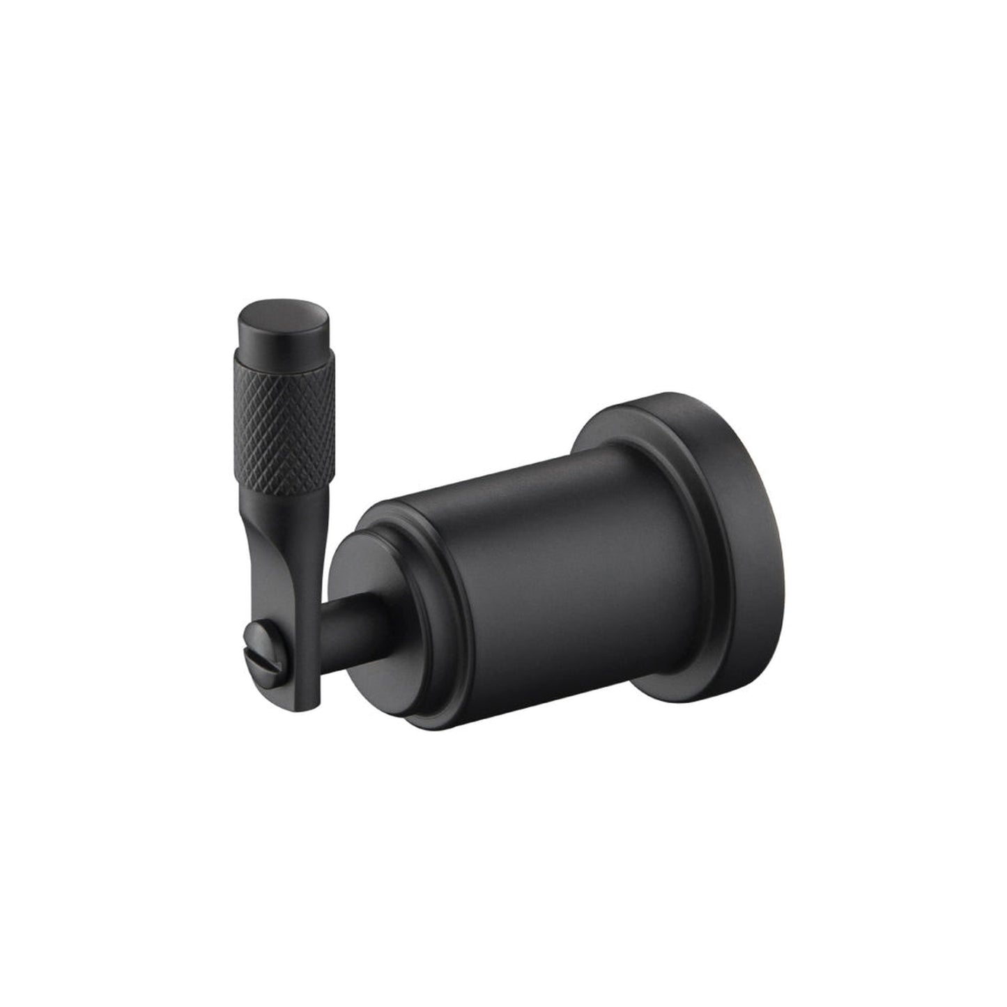 Flusso Faucets Serie 250 3" Matte Black Solid Brass Wall-Mounted Bathroom Towel and Robe Hook