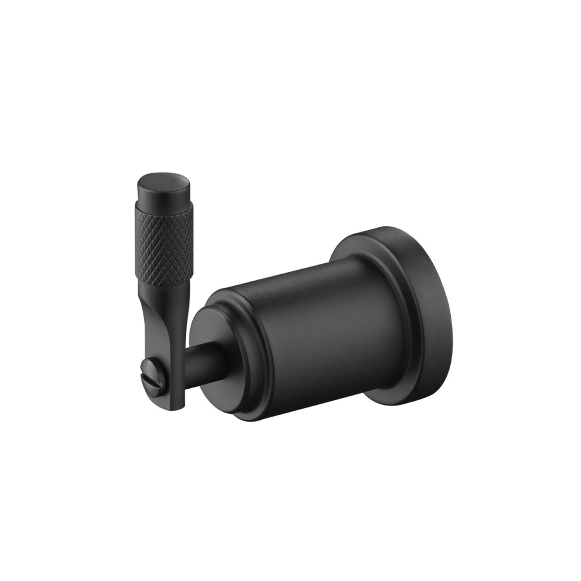 Flusso Faucets Serie 250 3" Matte Black Solid Brass Wall-Mounted Bathroom Towel and Robe Hook