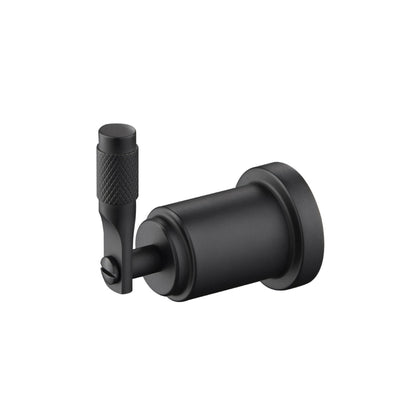 Flusso Faucets Serie 250 3" Matte Black Solid Brass Wall-Mounted Bathroom Towel and Robe Hook