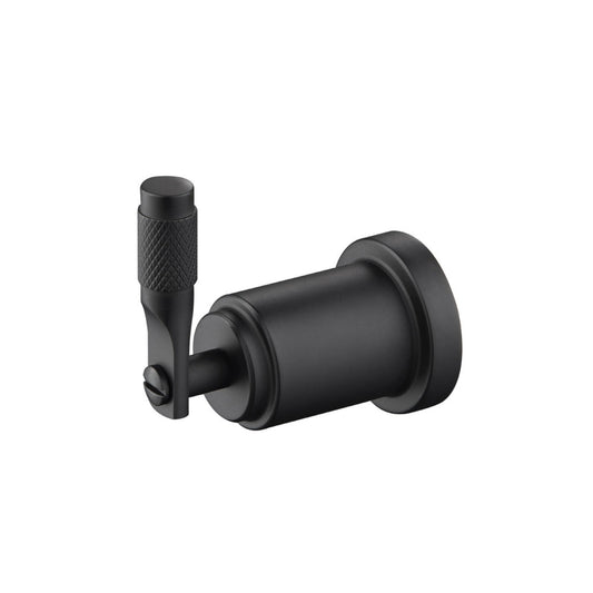Flusso Faucets Serie 250 3" Matte Black Solid Brass Wall-Mounted Bathroom Towel and Robe Hook