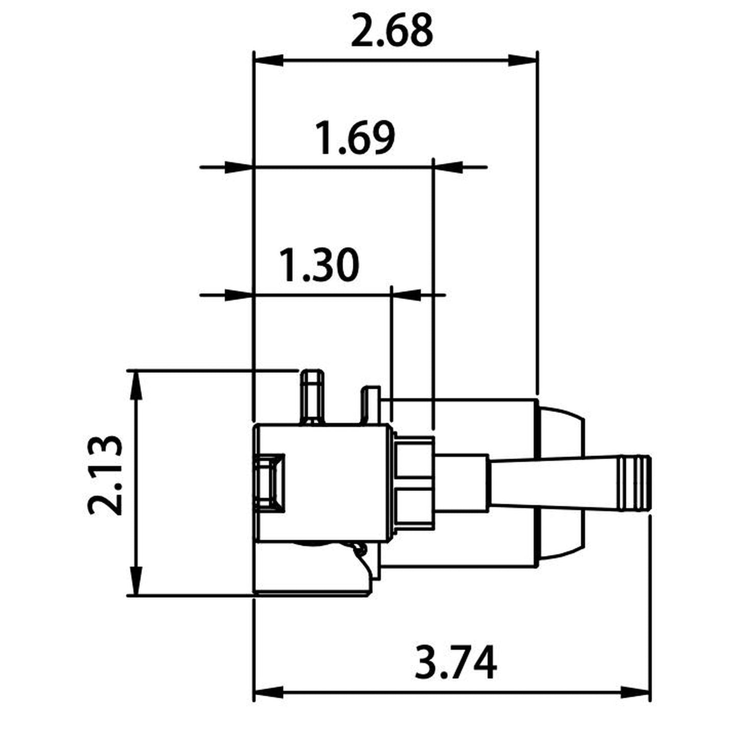 Flusso Faucets Serie 260 7" Two-Hole Matte Black Wall-Mounted Bathroom Sink Faucet With Rough In Valve