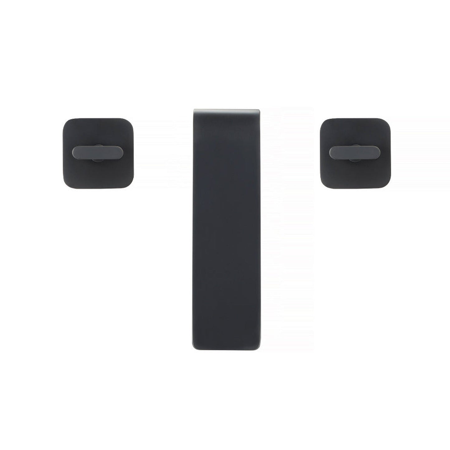 Flusso Faucets Serie 260 8" Three-Hole Chrome Solid Brass Deck-Mounted Widespread Bathroom Sink Faucet With Overflow Pop-Up Drain