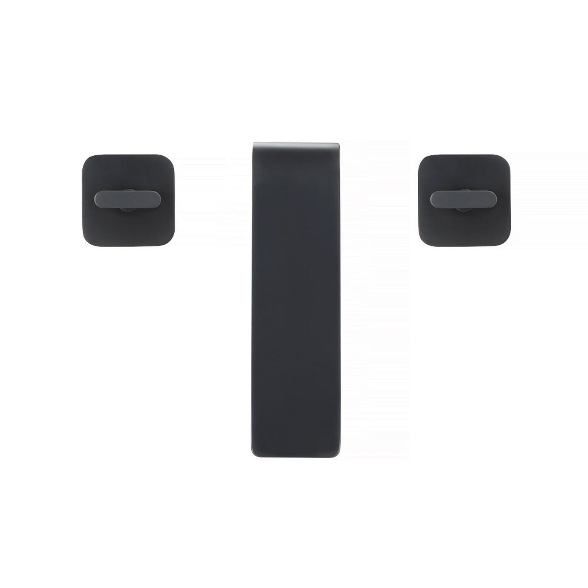 Flusso Faucets Serie 260 8" Three-Hole Chrome Solid Brass Deck-Mounted Widespread Bathroom Sink Faucet With Overflow Pop-Up Drain