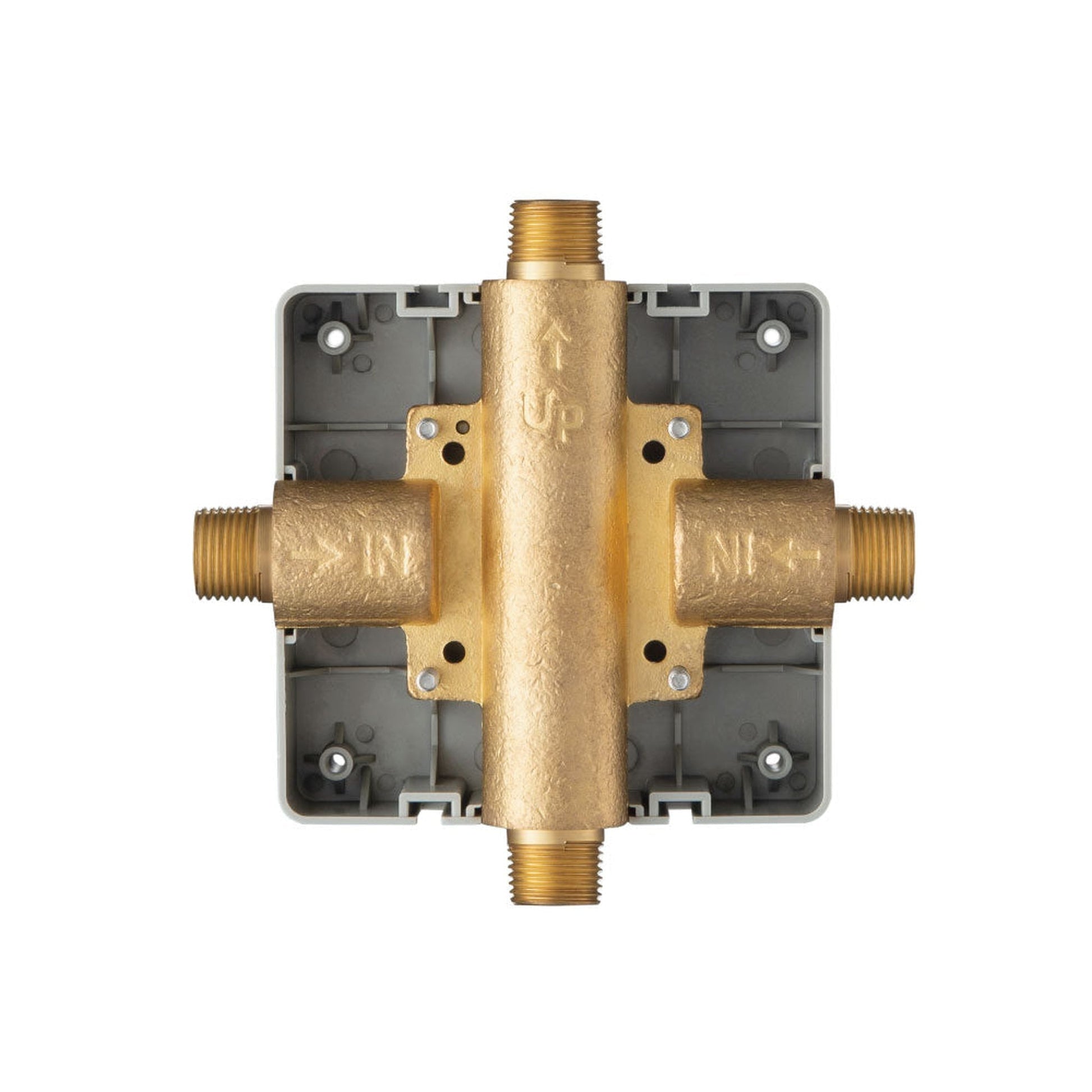 Flusso Faucets Universal Fixtures 0.50" Polished Nickel PVD 1-Output Pressure Balance Valve