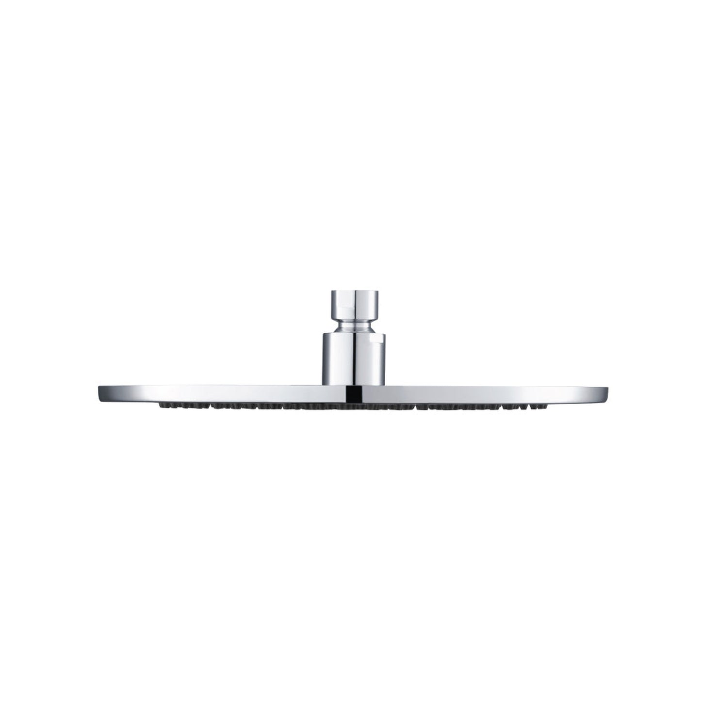 Flusso Faucets Universal Fixtures 10" Single Function Round Chrome Solid Brass Rain Shower Head