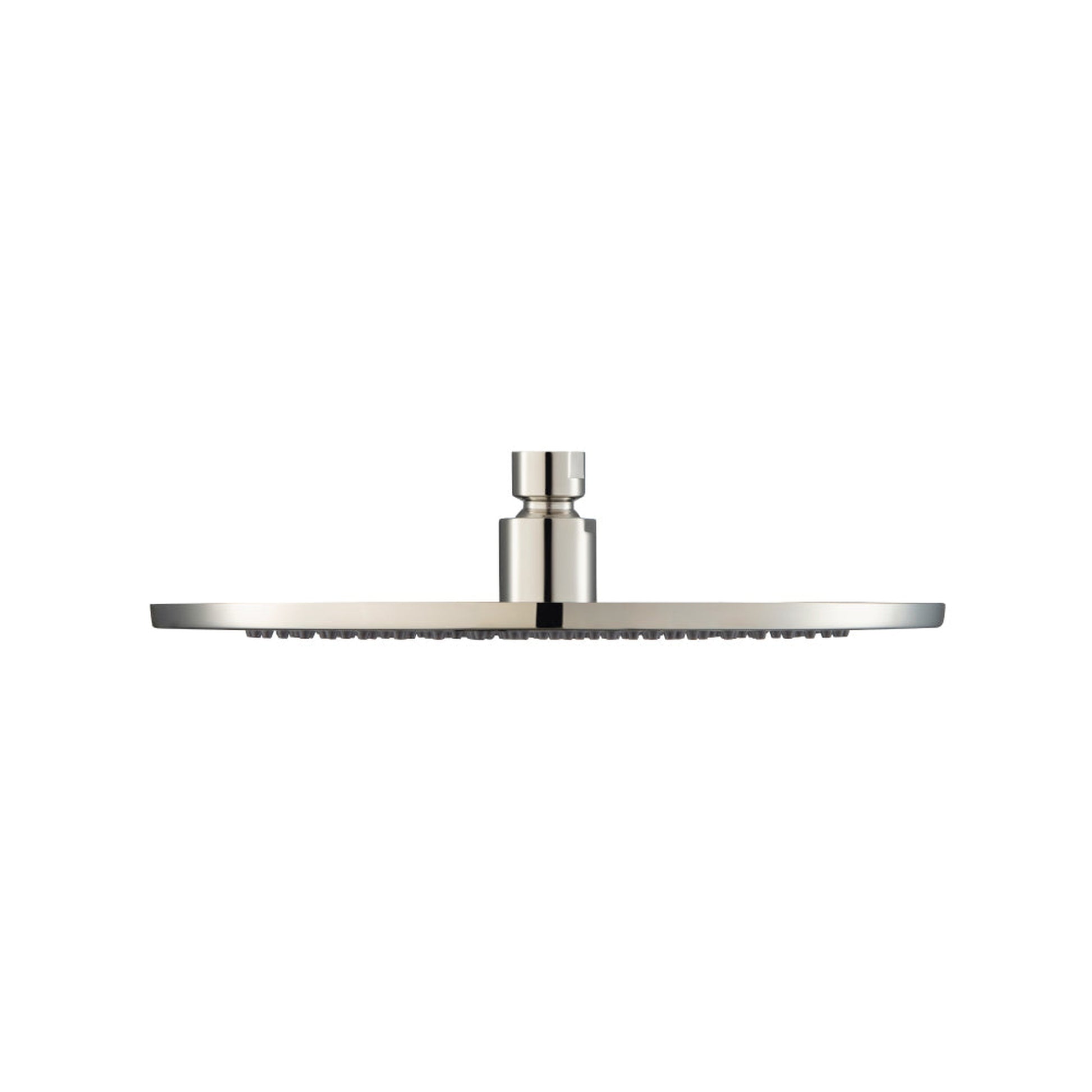 Flusso Faucets Universal Fixtures 10" Single Function Round Polished Nickel PVD Solid Brass Rain Shower Head