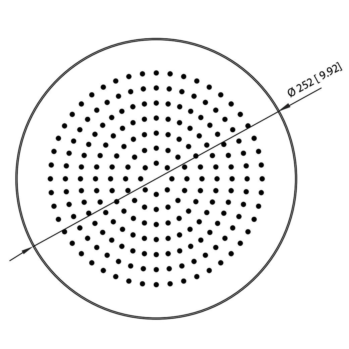 Flusso Faucets Universal Fixtures 10" Single Function Round Satin Brass PVD Solid Brass Rain Shower Head With 15" Wall Mounted Shower Arm