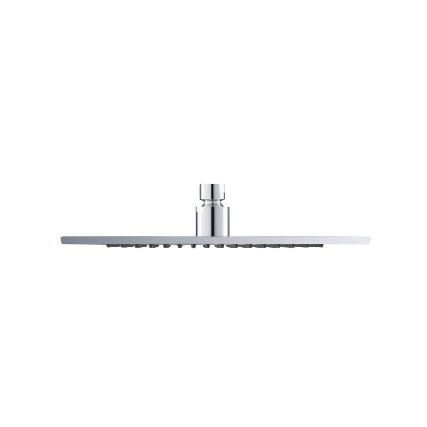 Flusso Faucets Universal Fixtures 10" Single Function Square Chrome Solid Brass Rain Shower Head