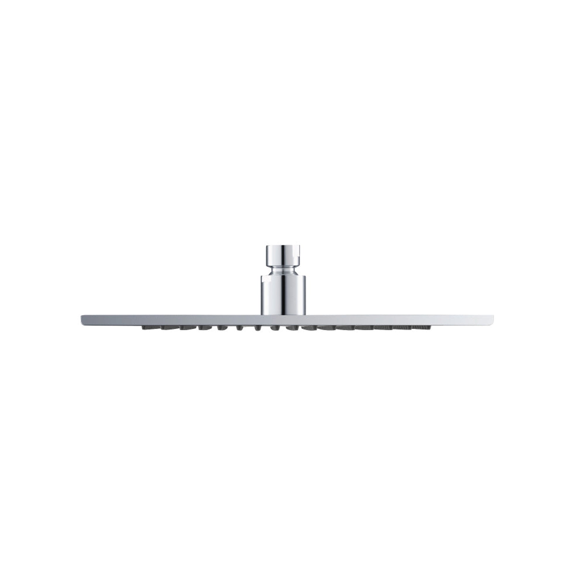 Flusso Faucets Universal Fixtures 10" Single Function Square Chrome Solid Brass Rain Shower Head