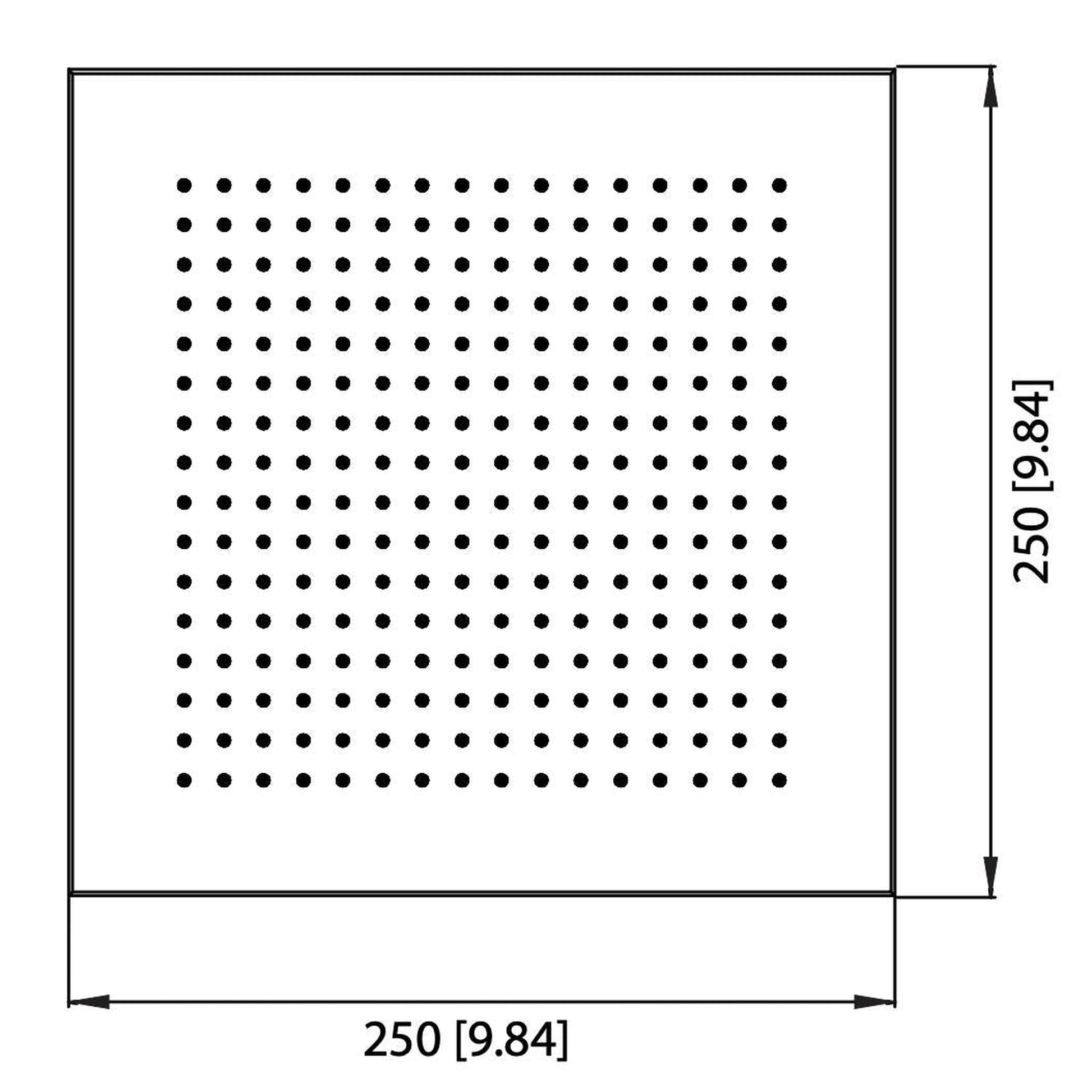 Flusso Faucets Universal Fixtures 10" Single Function Square Matte Black Solid Brass Rain Shower Head