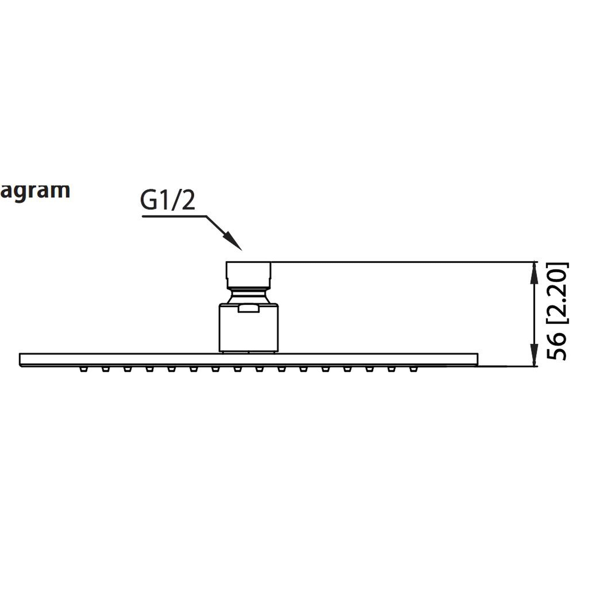 Flusso Faucets Universal Fixtures 10" Single Function Square Satin Brass PVD Solid Brass Rain Shower Head